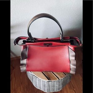 Kathy Ireland Leather Handbag